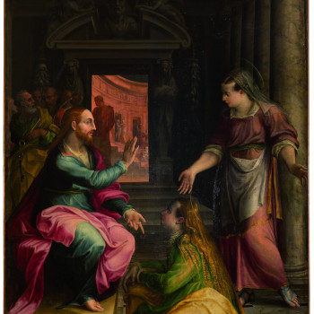 Prospero e Lavinia Fontana, Cristo in casa di Marta e Maria